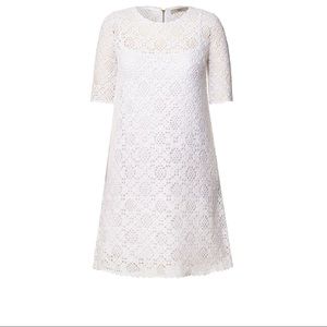 White Macrame Orla Kiely Dress